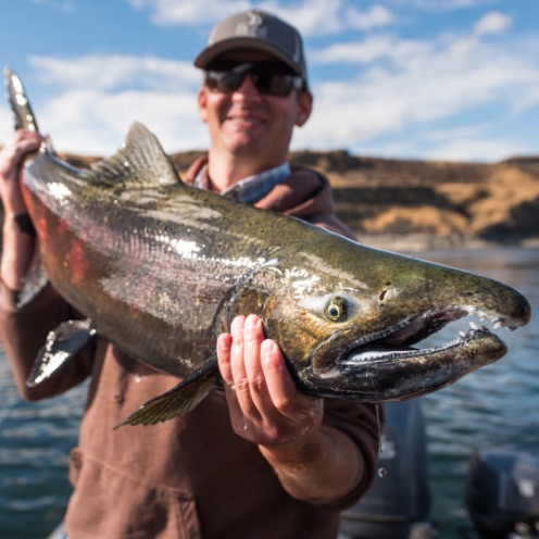 Man holding fish