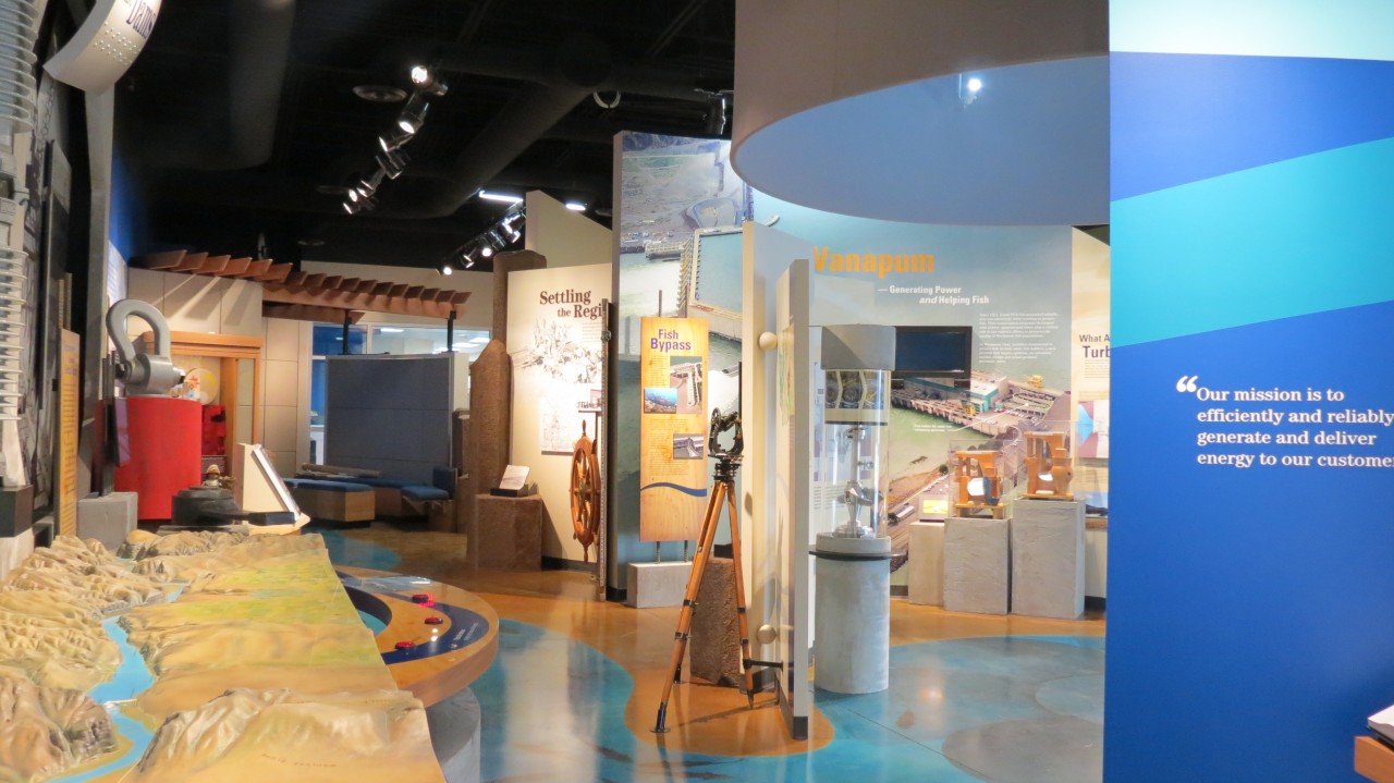 Interior of Grant PUD Visitors Center