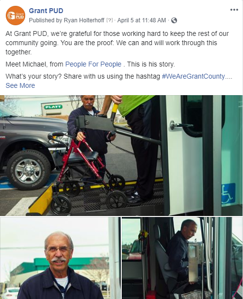 Click here to see our facebook post featuring Michael