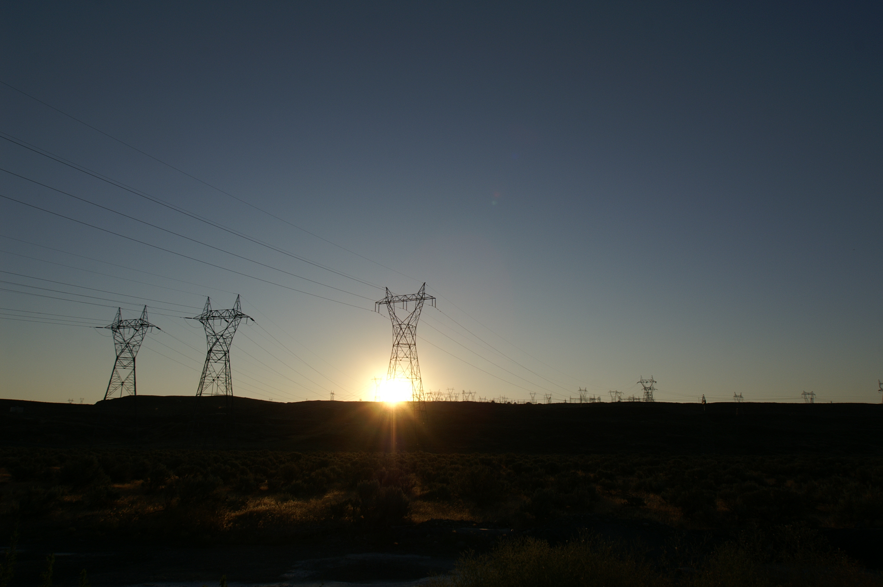 Transmission Tower - Sunset
