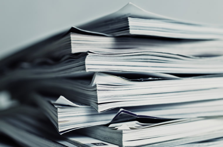 Stack of publications